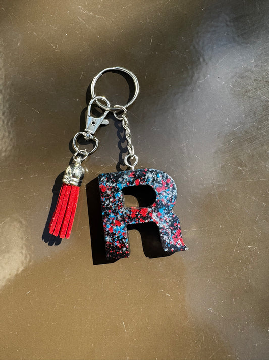 Proud to be an American R keychain