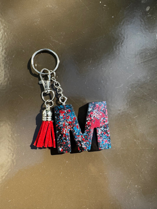 Proud to be an American M keychain