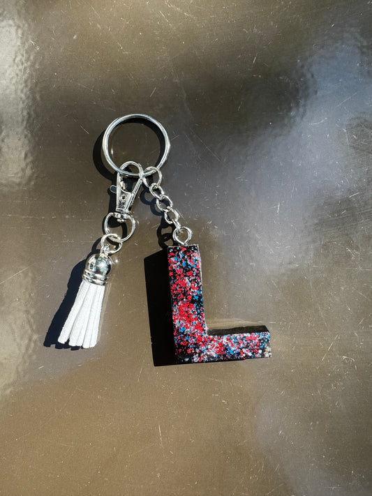 Proud to be an American  L keychain ￼