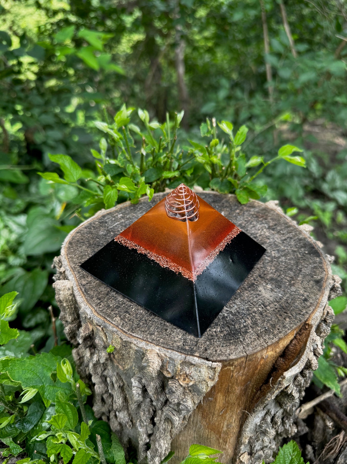 Copper Queen Orgonite Pyramid