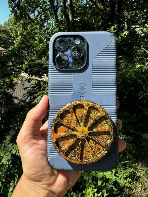 Lemon Slice Orgonite Cell Phone Protecter